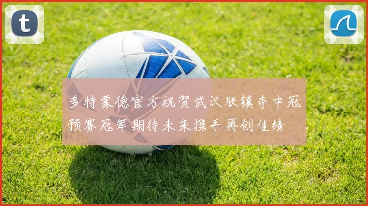 多特蒙德官方祝贺武汉联镇夺中冠预赛冠军期待未来携手再创佳绩